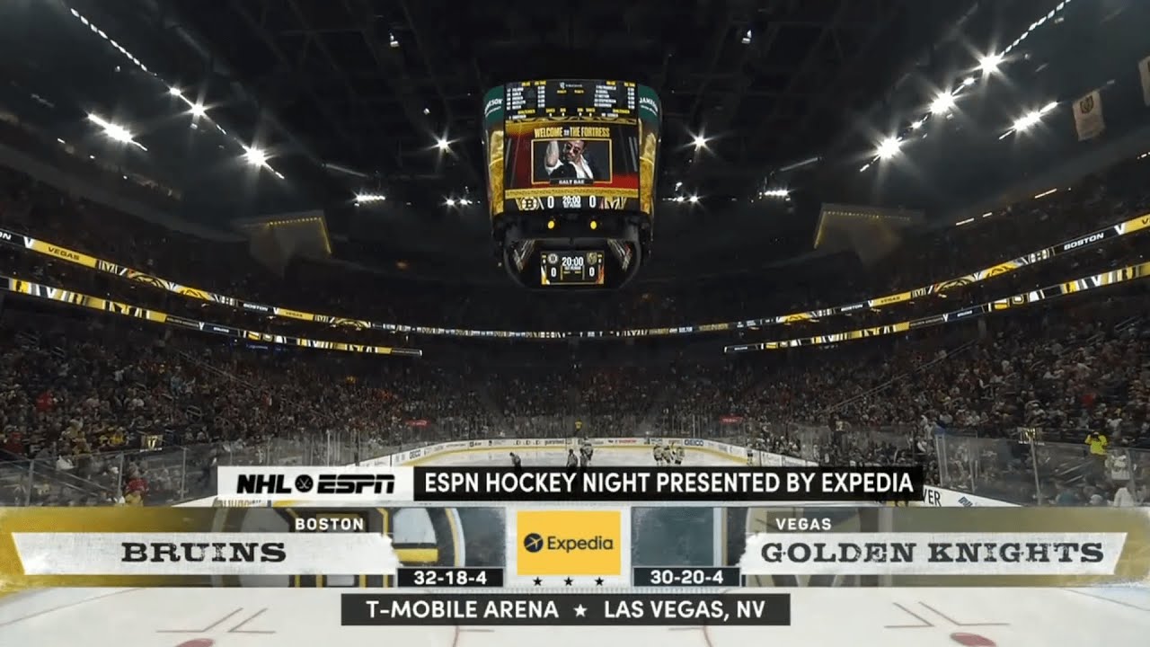 ESPN Hockey Night intro BOS@VGK 3/3/2022