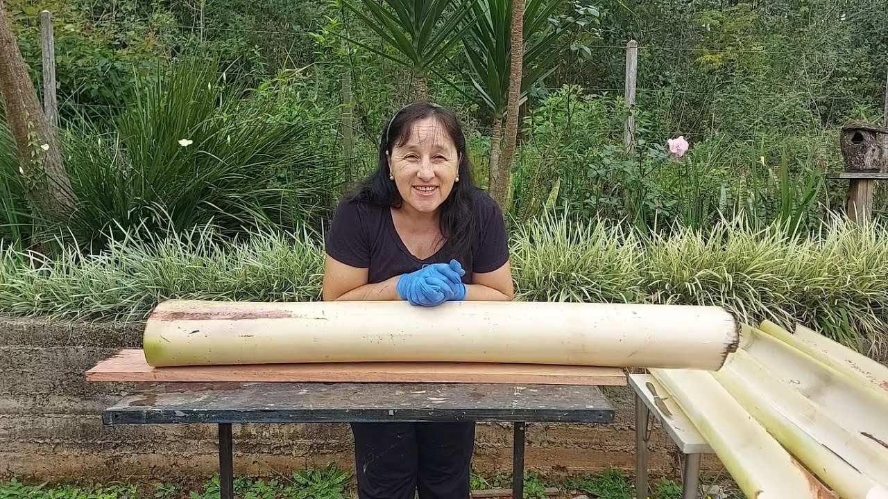 COMO RETIRAR A FIBRA DA BANANEIRA PARA ARTESANATO