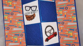 Very Easy Masculine Secret Message Card Tutorial