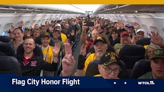 Sights and sounds from Flag City Honor Flight - April 23