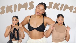 Trying on SKIMS New Bras! (New technology, does it rlly feel like I’m wearing nothing?) | jasmeannnn