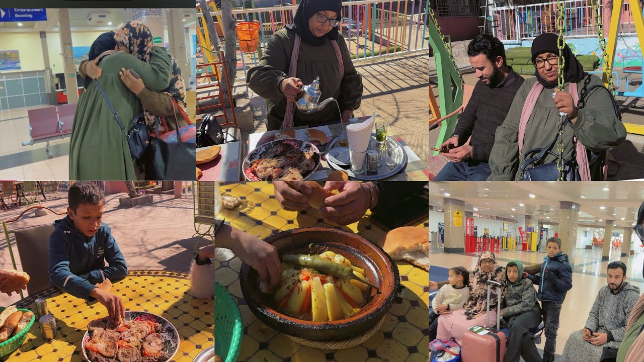 لحضات مؤثرة 🥹وصلت واليدة المطار لايوصلها على خير يا ربي مع مناضر راءعة في طريق ورزازات✅🌲🌩️