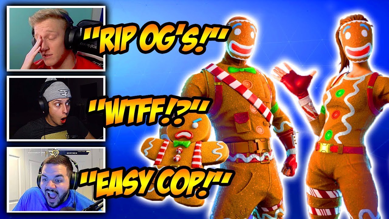 STREAMERS REACT TO *RARE* GINGERBREAD SKINS RETURNING! Funny Fortnite Clips & Crazy Moments!