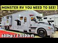 Super c renegade rv on a cascadia 600hp 1850lb ft chassis