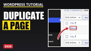 How to Duplicate a Page in WordPress (2026)