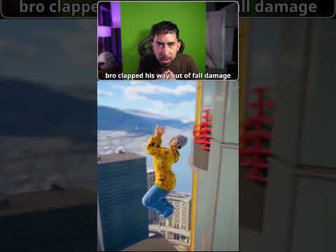bro clapped his way out of fall damage