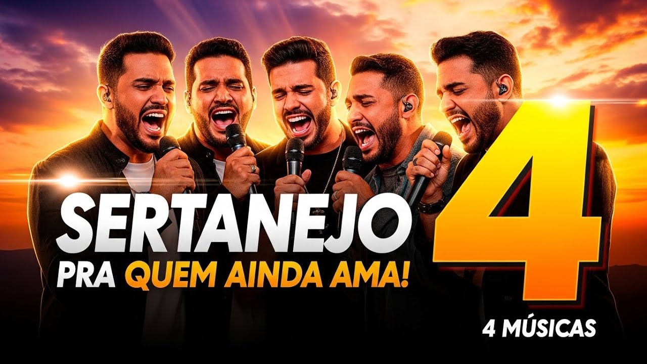 Sertanejo 2026 – 4 Músicas para Ouvir no Pôr do Sol 🌅 Playlist Completa