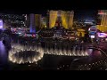 Beautiful  bellagio hotel fountain in las vegas usa