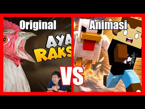 ACI Gamespot Dikejar Ayam Raksasa! (Original vs Animasi)