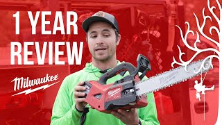 Milwaukee Chainsaw Long Term Review 1 Year Professional Use. The Good the Bad and the Heavy !