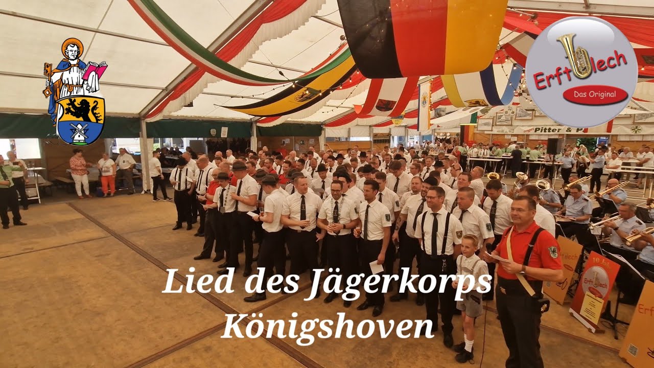 Blaskapelle Erftblech Das Original Jägerkorps Königshoven Regimentsgruß Lied des Jägerkorps