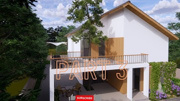 Sketchup tutorial house building | Sketchup House Design | Part 3