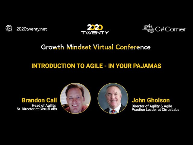Introduction to Agile - in Your Pajamas : Growth Mindset Virtual Conference