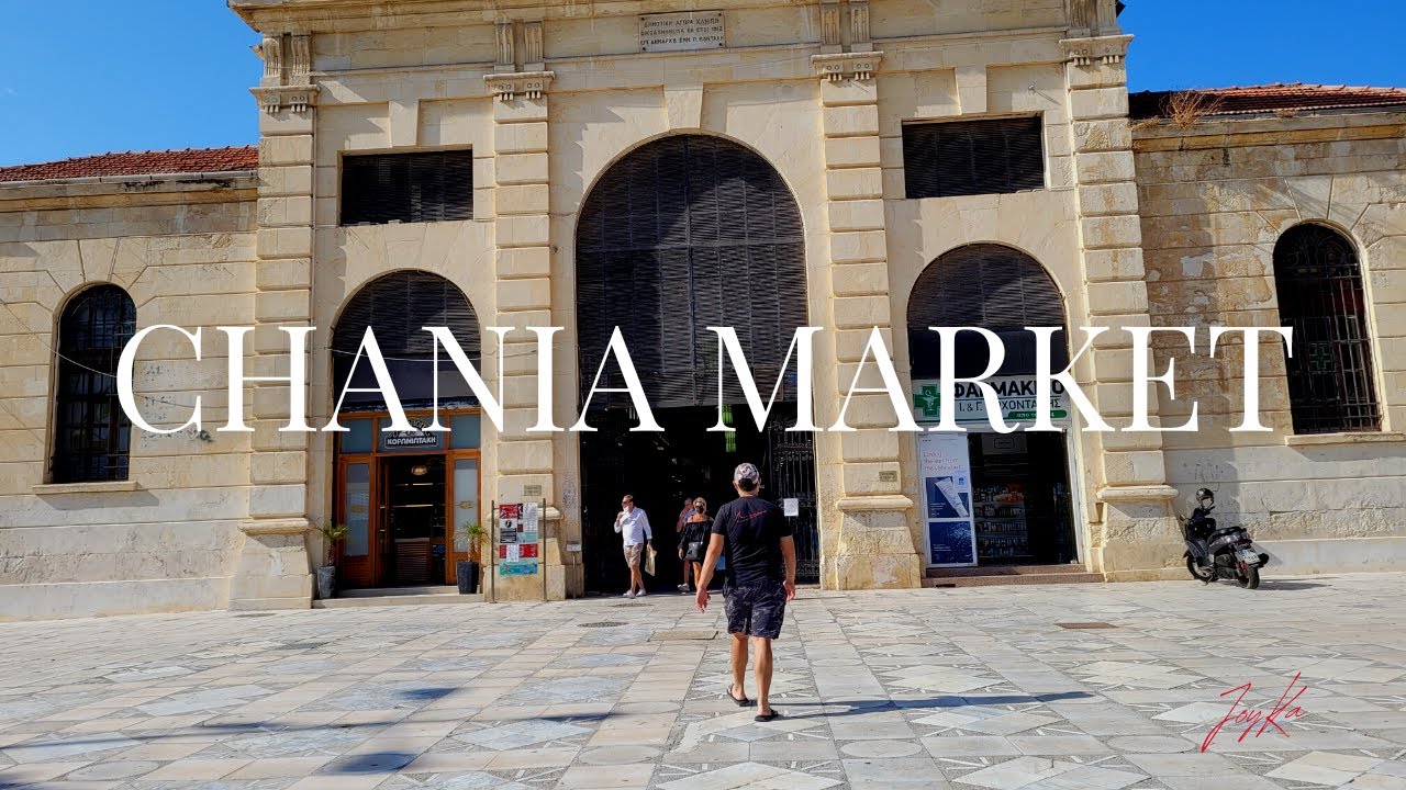 Old market at Chania Crete 2021- checking out cretan food and shopping!