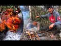 whole Chicken Roast Recipe||Eating Roasted Chicken||ASMR|| jungle infinity