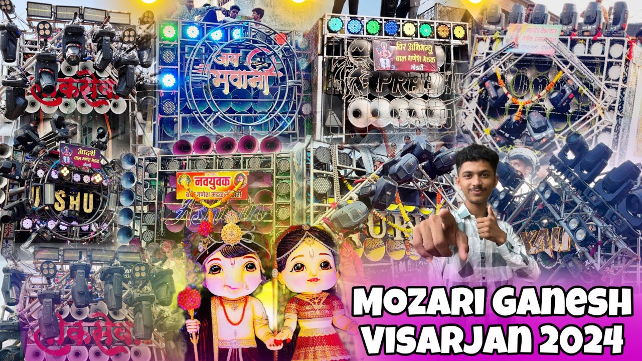 #Vlog-113 • मोझरी गणेश विसर्जन 2024 • Full Bawal Kaam Tha Yaha Sabhi Ka • Kunal Creations Vlogs 📸