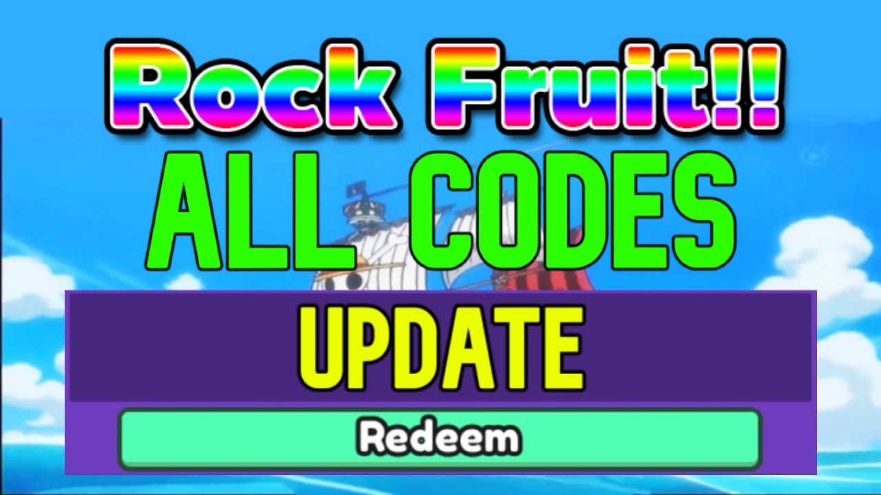 New Rock Fruit Codes Roblox Rock Fruit Codes (January 2024) YouTube