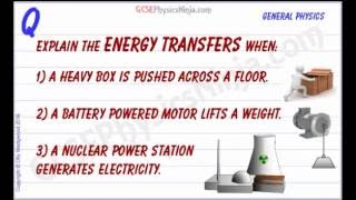 Work Done and Energy Transfer Examples - GCSE Physics