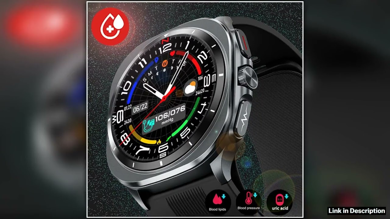 2025 New Health track Smartwatch Air Pump Airbag True Blood Pressure Health Measure Smart Watch Men