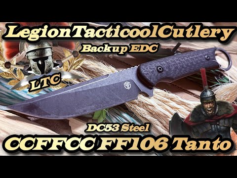 CCFFCC FF106 Tanto EDC in DC53 Steel