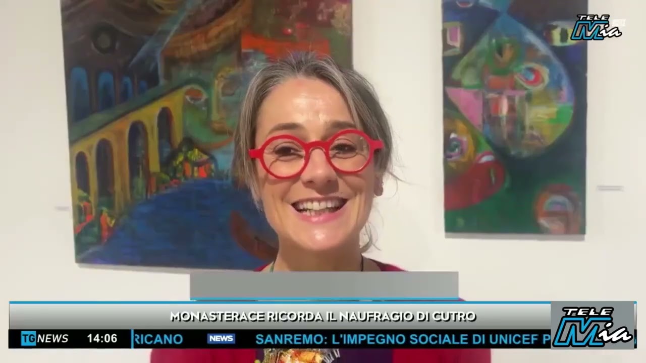 Telegiornale di Tele Mia - Monasterace, ricorda il Naufragio di Cutro.