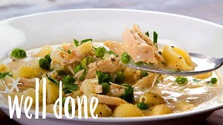 Chicken Alfredo Soup: A Spin On The Favorite Pasta Dish | Recipe | Well Done