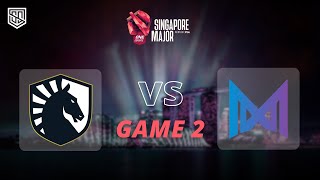 Liquid vs Nigma | ONE Esports Singapore Major 2021 | 500Bros Dota 2 | Game 2