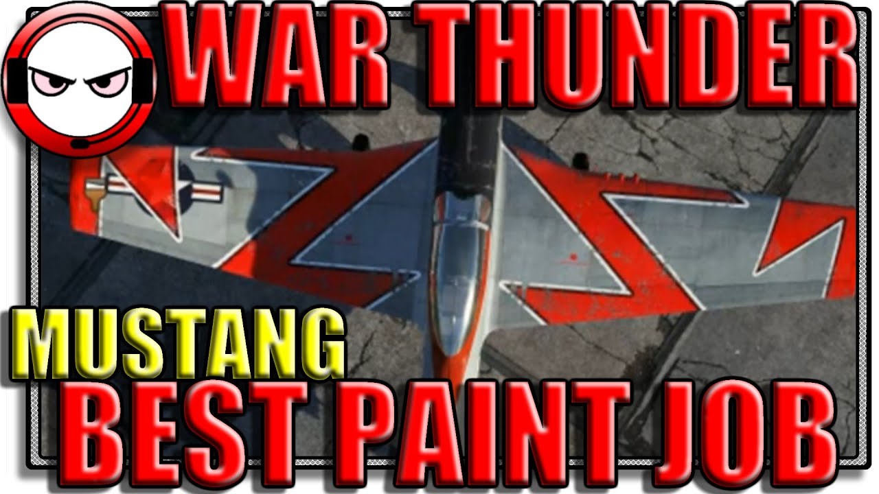 War Thunder Best paint job for the Mustang! (Custom decal use
