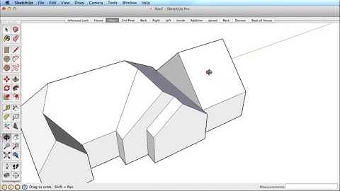SketchUp | Tools | Inference Locking Example