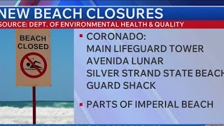 Unsafe water conditions close several San Diego beaches ahead of weekend