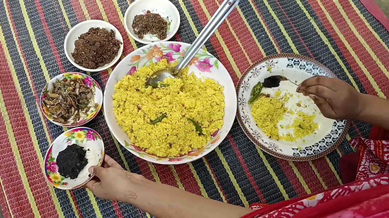 আজকে রান্না করলাম খুদের বুয়া আর সাথে চার প্রকারের ভর্তা | Village Life With Lamiya 