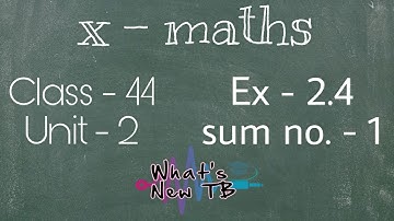 Class - 44 | 10th Maths | UNIT -2 | Numbers & Sequences | Ex - 2.4 | Sum - 1 - By Nivetha Bharathi