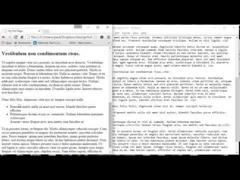 03 Basic HTML editing the h elements and lists
