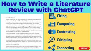 How to Write a Literature Review for a Thesis or Dissertation