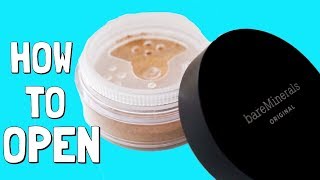 How To Open BareMinerals Foundation Container!