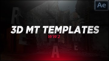 WW2 3D Motion Track Template Cinematic Pack (Element 3D)