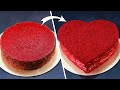 Round Cake To Heart Shape Cake | Heart Shape Cake | Easy Cake Decorating