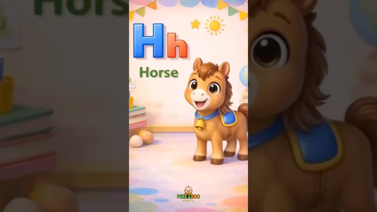 H for Horse 🐴 | Fun ABC Alphabet Learning for Kids | 