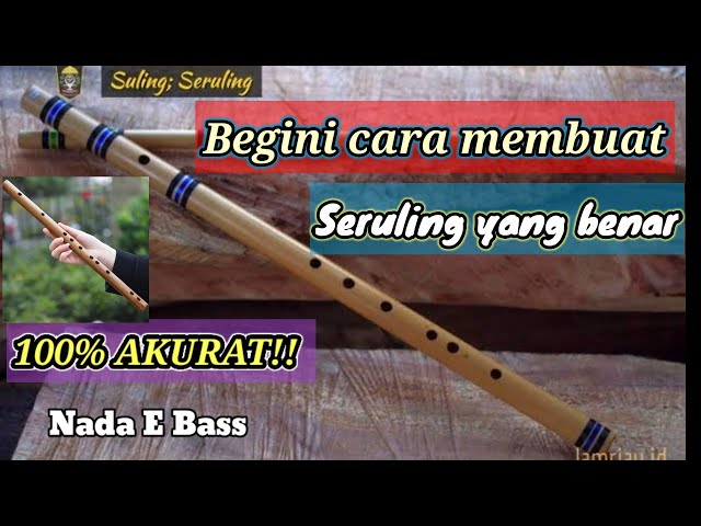 How to Make a Bamboo Flute Tone E Bass | 100% accurate class=