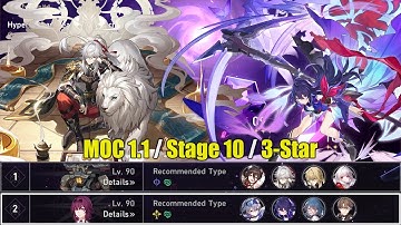 71 Tries of Suffering... Memory of Chaos 1.1 Stage 10: E0S0 Jingyuan + E0S1 Seele - Star Rail MOC