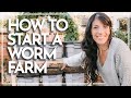 HOW TO START A WORM FARM | DIY Worm Farm | Worm Farm Setup | Hey It's a Good Life
