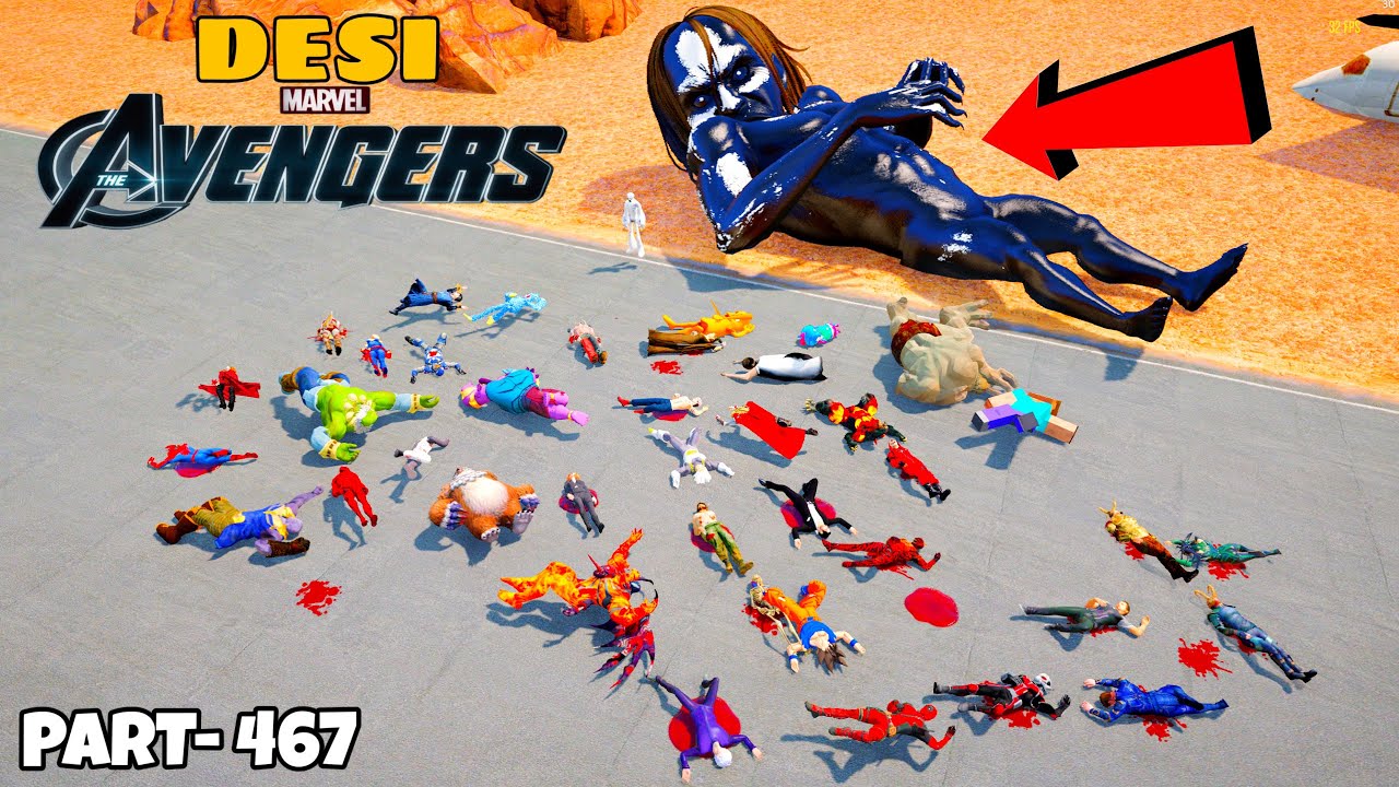 DESI Avengers and SAKUNA Could not Survive the DARK GOD INFINITY ATTACK with KRATOS in GTA 5 | 