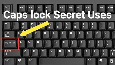 What is the use of Caps Lock Key in Keyboard
