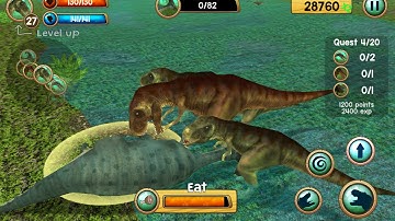 Tyrannosaurus Rex Sim 3D - Android / iOS - Gameplay