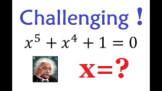 How to Solve the Difficult Quintic Equation x^5+x^4+1=0
