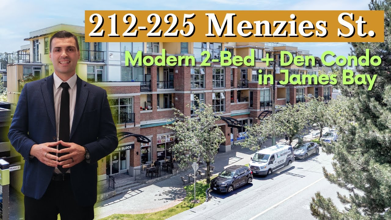 Modern 2-Bed + Den Condo in James Bay - 212-225 Menzies St.