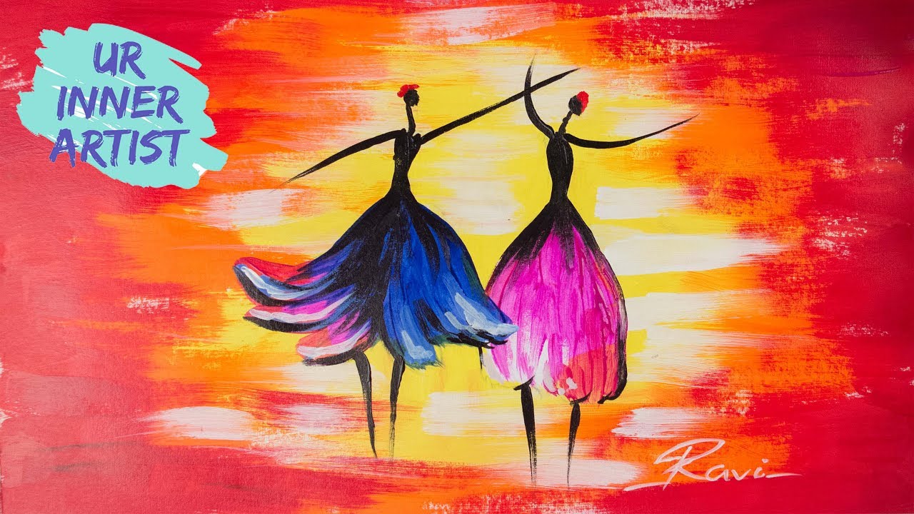 Dancing Girl Acrylic Painting