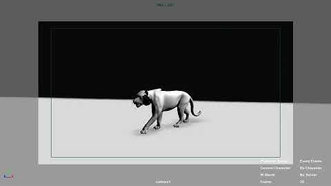A Tiger Walk cycle #.# Study Creature animation #-# 3D Animation## . Autodesk Maya static tiger walk