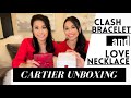 Cartier Shopping Vlog |Unboxing Cartier Love Necklace w/2 Diamonds + Clash De Cartier Bracelet Small