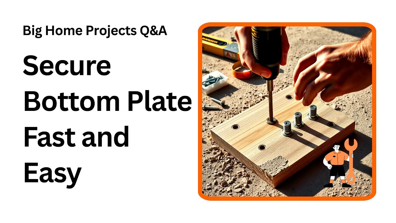 How to Secure Bottom Plates to Concrete Like a Pro - YouTube